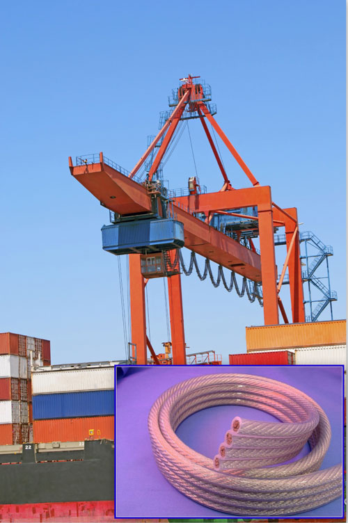 Flat flexible festoon cables for harsh environments