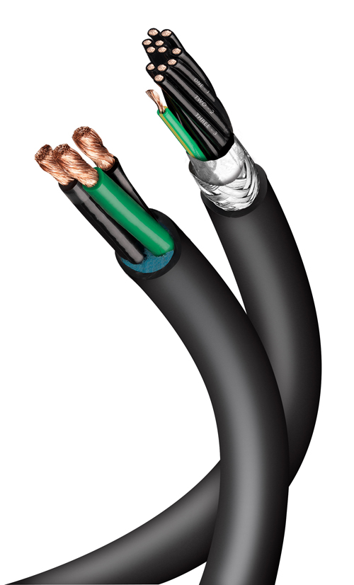 Flexible tray cables available in shielded and nonshielded copper