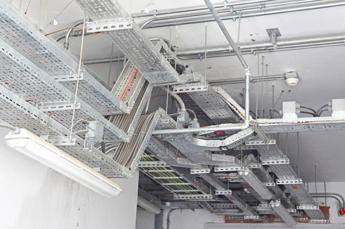 PVC cable trays for electrical installations